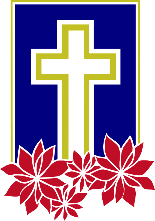christian cross decorated