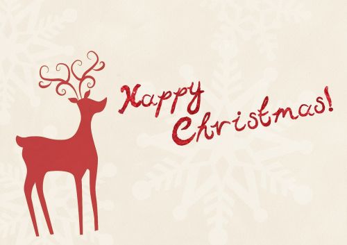 christmas reindeer happy