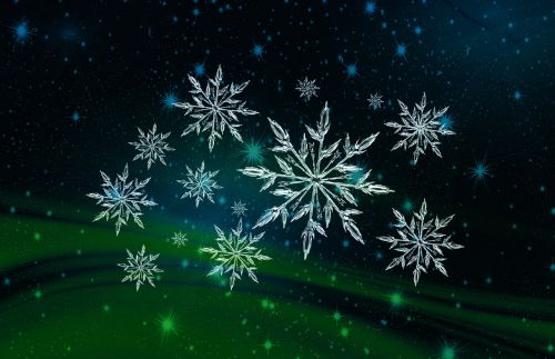 christmas snowflake ice crystal