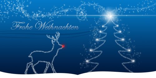 christmas christmas card reindeer