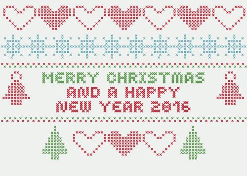 merry christmas embroidery christmas greeting