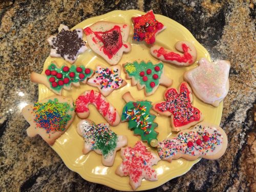christmas cookies plate