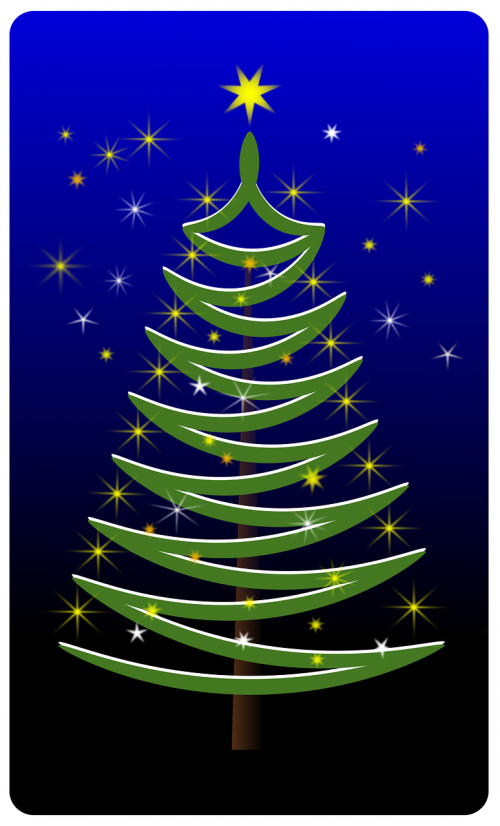 christmas stylized tree tree