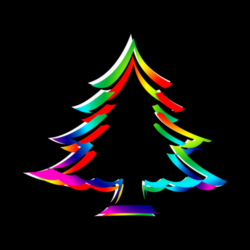 christmas christmas tree isolated