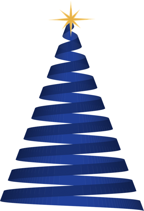 christmas tree blue