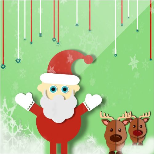 christmas santa reindeer