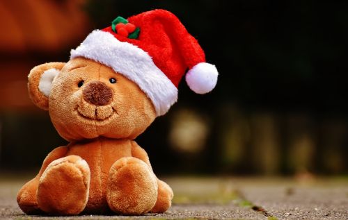 christmas teddy soft toy