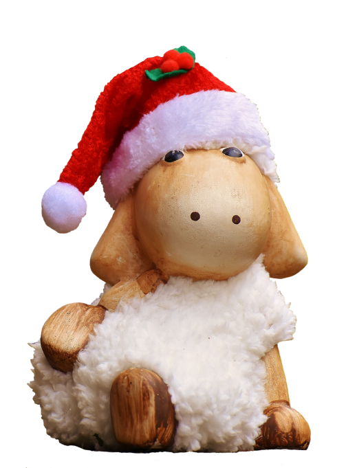 christmas sheep figure