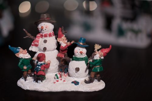 christmas display snowman