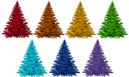 christmas colorful rainbow