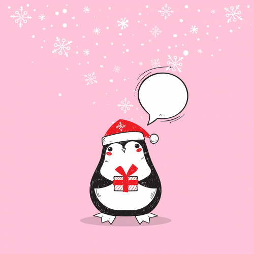 christmas penguin new year's eve