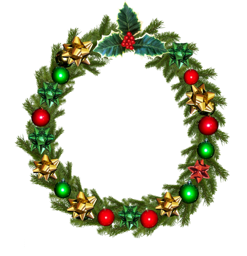 christmas wreath holly