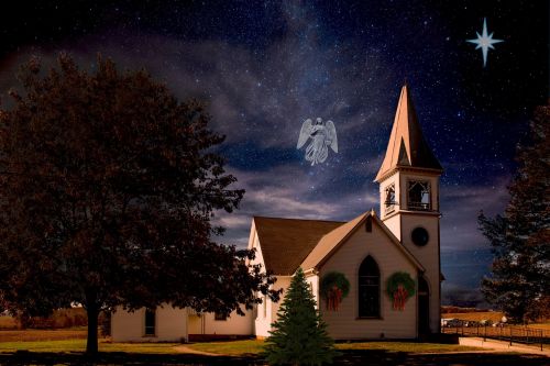 christmas church angel