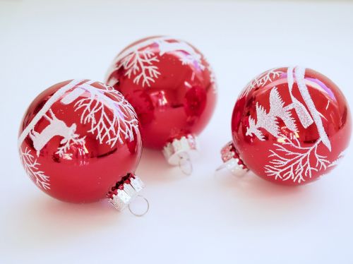 christmas bauble red