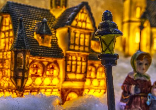 christmas christmas village lantern
