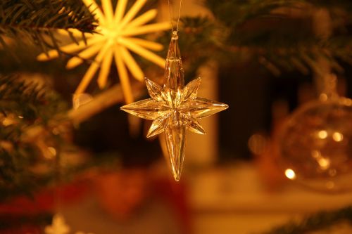 christmas glass star advent