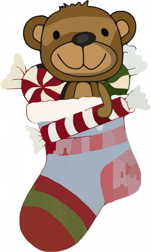 christmas stocking teddy