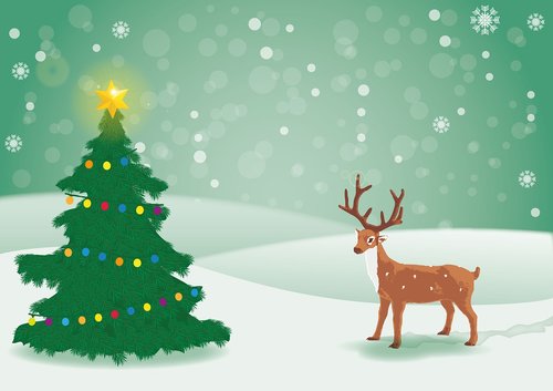 christmas  reindeer  christmas motif