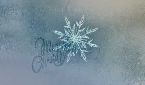 christmas  ice crystal  snowflake