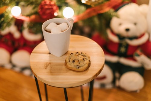 christmas  christmas cookies  hot chocolate