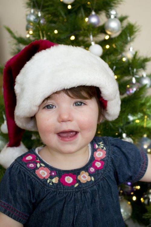 christmas girl santa hat