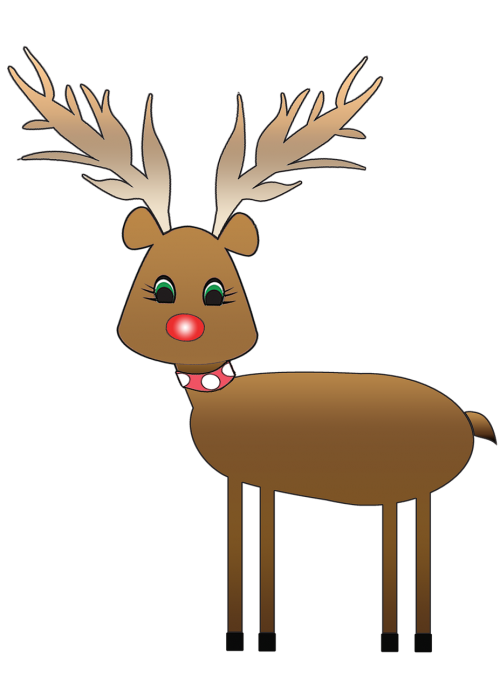 christmas reindeer rudolf