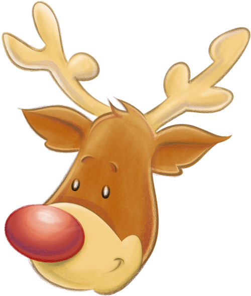 christmas reindeer head