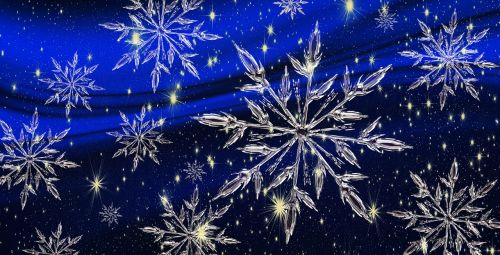 christmas star ice crystal