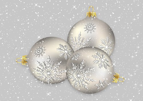christmas balls  snow  decoration