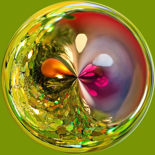 christmas bulb green ornament