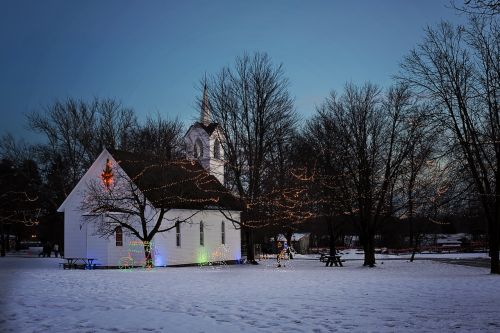 christmas church church at night holiday church