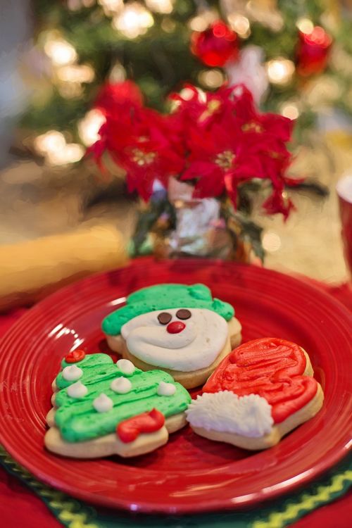 christmas cookies cut-outs baking