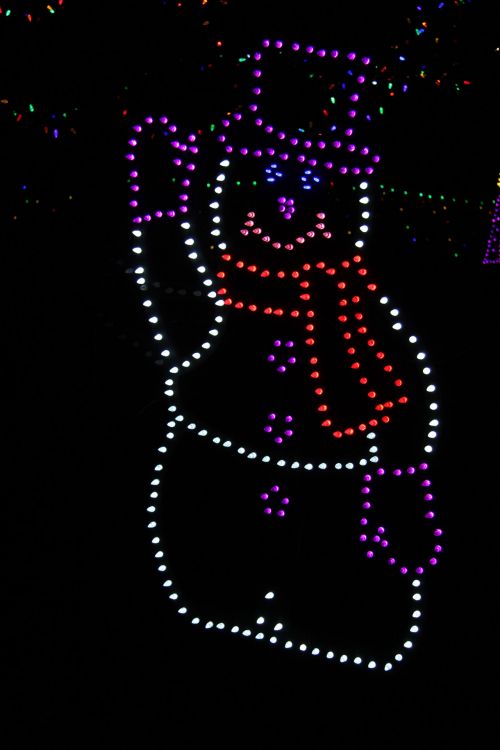 Christmas Lights Snowman