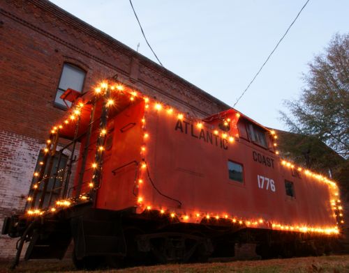 Christmas Lights Train Wagon