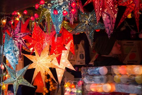 christmas market poinsettia christmas decoration