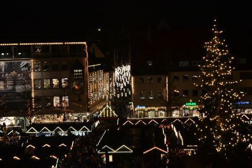 christmas market ulm lights