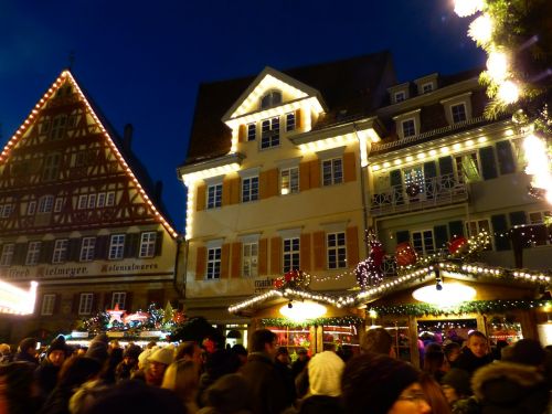 christmas market esslingen mood