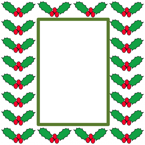 christmas picture frame christmas overlay border