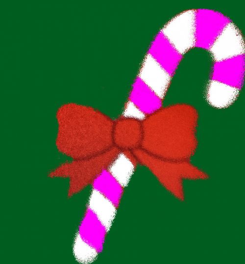 Christmas Pink Candy Cane Holiday