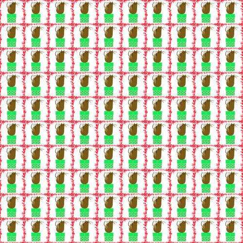 Christmas Present Background Cat