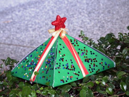 Christmas Present On A Tree