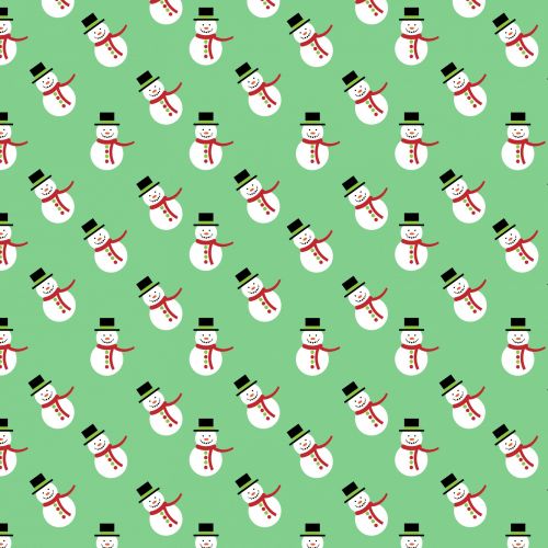 Christmas Snowman Background Paper