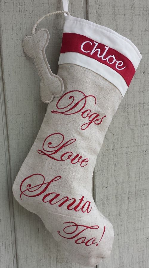 christmas stocking dog holidays