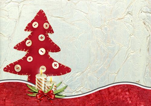 christmas tree card decoration