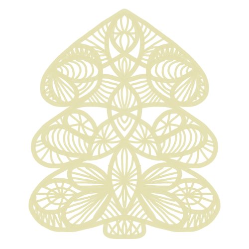 christmas tree lace openwork