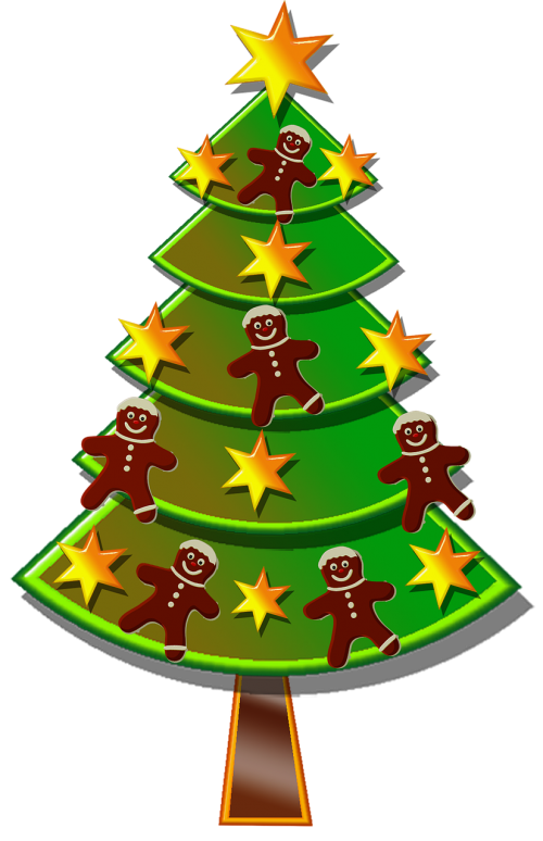christmas tree stars gingerbread