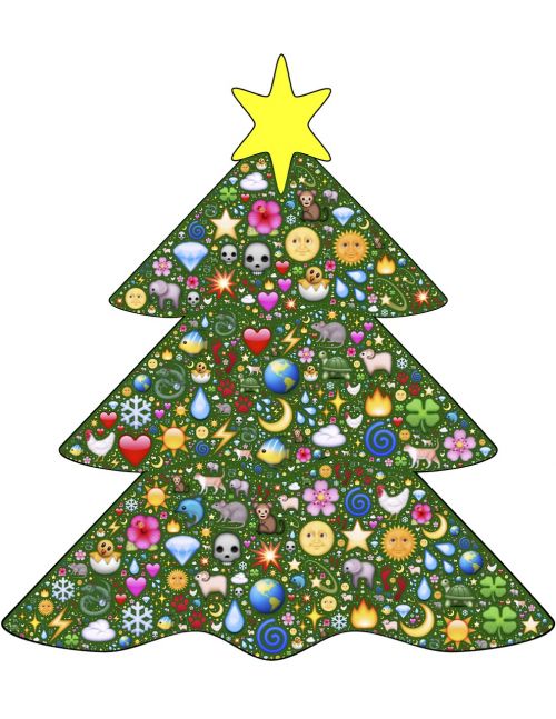 christmas tree green emoji