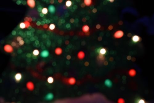 Christmas Tree Shaped Bokeh