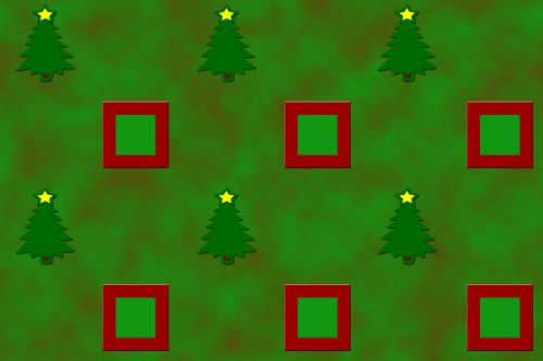 Christmas Trees &amp; Boxes Background