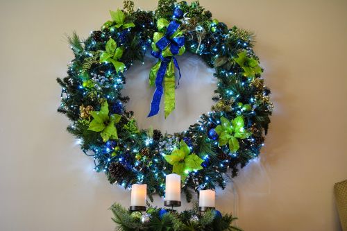 christmas wreath wreath holiday